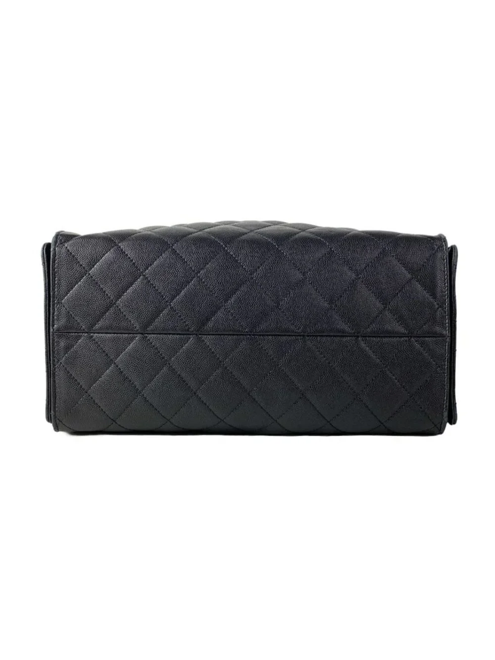 Chanel Shoulder Bag 25 Black Chain Vintage Gold Metal